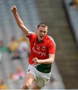 26 August 2012; Diarmuid O'Connor, Mayo, celebrates after scoring his side's first goal. Electric Ireland GAA Football All-Ireland Minor Championship Semi-Final, Meath v Mayo, Croke Park, Dublin. Picture credit: Dáire Brennan / SPORTSFILE