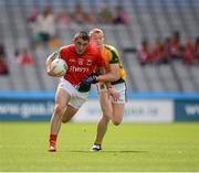 26 August 2012; Shane Hennelly, Mayo, in action against Brian Power, Meath. Electric Ireland GAA Football All-Ireland Minor Championship Semi-Final, Meath v Mayo, Croke Park, Dublin. Picture credit: Ray McManus / SPORTSFILE