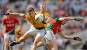 26 August 2012; Stephen Coen, Mayo, in action against Shane Gallagher, Meath. Electric Ireland GAA Football All-Ireland Minor Championship Semi-Final, Meath v Mayo, Croke Park, Dublin. Picture credit: Ray McManus / SPORTSFILE