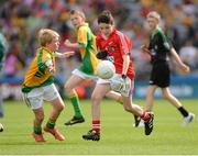 26 August 2012; Cork, in action against Donegal, during the INTO/RESPECT Exhibition GoGames at the GAA Football All-Ireland Senior Championship Semi-Final between Cork and Donegal. Croke Park, Dublin. Picture credit: Matt Browne / SPORTSFILE
