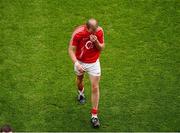 26 August 2012; A dejected Paudie Kissane, Cork, leaves the field after the game. GAA Football All-Ireland Senior Championship Semi-Final, Cork v Donegal, Croke Park, Dublin. Picture credit: Dáire Brennan / SPORTSFILE