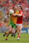 26 August 2012; Colm McFadden, Donegal, in action against Aidan Walsh, Cork. GAA Football All-Ireland Senior Championship Semi-Final, Cork v Donegal, Croke Park, Dublin. Picture credit: Ray McManus / SPORTSFILE