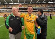 26 August 2012; Rory Kavanagh, Donegal, celebrates after the game. GAA Football All-Ireland Senior Championship Semi-Final, Cork v Donegal, Croke Park, Dublin. Picture credit: Oliver McVeigh / SPORTSFILE