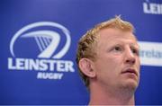 27 August 2012; Leinster's Leo Cullen during a press conference ahead of their Celtic League Round 1 match against Scarlets on Saturday, September 1st. Thornfields, UCD, Belfield, Dublin. Picture credit: Pat Murphy / SPORTSFILE