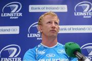 27 August 2012; Leinster's Leo Cullen during a press conference ahead of their Celtic League Round 1 match against Scarlets on Saturday, September 1st. Thornfields, UCD, Belfield, Dublin. Picture credit: Pat Murphy / SPORTSFILE