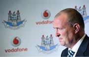 27 August 2012; Dublin manager Pat Gilroy during the Dublin Senior Football Press Conference in Croke Park ahead of the GAA Football All-Ireland Senior Championship Semi-Final between Dublin and Mayo on Sunday 2nd September. Croke Park, Dublin. Picture credit: Pat Murphy / SPORTSFILE