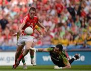 26 August 2012; Colm O'Neill, Cork, in action against Paul Durcan, Donegal. GAA Football All-Ireland Senior Championship Semi-Final, Cork v Donegal, Croke Park, Dublin. Picture credit: Oliver McVeigh / SPORTSFILE