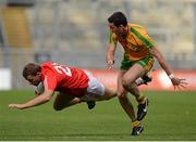 26 August 2012; Ciaran Sheehan, Cork, in action against Rory Kavanagh, Donegal. GAA Football All-Ireland Senior Championship Semi-Final, Cork v Donegal, Croke Park, Dublin. Picture credit: Oliver McVeigh / SPORTSFILE