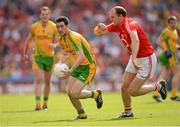 26 August 2012; Mark McHugh, Donegal, in action against Alan O'Connor, Cork. GAA Football All-Ireland Senior Championship Semi-Final, Cork v Donegal, Croke Park, Dublin. Picture credit: Ray McManus / SPORTSFILE