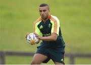 28 August 2012; Munster's Simon Zebo in action during squad training ahead of their Celtic League, Round 1, match against Edinburgh on Saturday. Munster Rugby Squad Training, Univeristy of Limerick, Limerick. Picture credit: Brendan Moran / SPORTSFILE