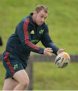 28 August 2012; Munster's Johne Murphy in action during squad training ahead of their Celtic League, Round 1, match against Edinburgh on Saturday. Munster Rugby Squad Training, Univeristy of Limerick, Limerick. Picture credit: Brendan Moran / SPORTSFILE
