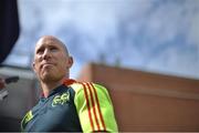 28 August 2012; Munster's Peter Stringer speaking after squad training ahead of their Celtic League, Round 1, match against Edinburgh on Saturday. Munster Rugby Squad Training, Univeristy of Limerick, Limerick. Picture credit: Brendan Moran / SPORTSFILE