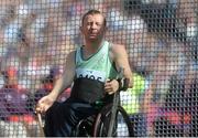 31 August 2012; Ireland's John McCarthy, from Dunmanway, Co. Cork, focuses during the club throw - F51 final. London 2012 Paralympic Games, Athletics, Olympic Stadium, Olympic Park, Stratford, London, England. Picture credit: Brian Lawless / SPORTSFILE