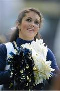 1 September 2012; A Navy cheerleader looks on during the game. NCAA Emerald Isle Classic, Navy v Notre Dame, Aviva Stadium, Lansdowne Road, Dublin. Picture credit: Brendan Moran / SPORTSFILE