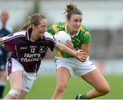 1 September 2012; Louise Galvin, Kerry, in action against Claire Hehir, Galway. TG4 All-Ireland Ladies Football Senior Championship Semi-Final, Kerry v Galway, St. Brendan’s Park, Birr, Co. Offaly. Matt Browne / SPORTSFILE