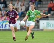 1 September 2012; Louise Galvin, Kerry, in action against Sinead Burke, Galway. TG4 All-Ireland Ladies Football Senior Championship Semi-Final, Kerry v Galway, St. Brendan’s Park, Birr, Co. Offaly. Matt Browne / SPORTSFILE