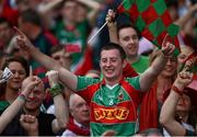 2 September 2012; Mayo supporters, in the Hogan Stand, celebrate victory. GAA Football All-Ireland Senior Championship Semi-Final, Dublin v Mayo, Croke Park, Dublin. Picture credit: Ray McManus / SPORTSFILE