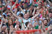2 September 2012; Mayo supporters celebrates their side's victory. GAA Football All-Ireland Senior Championship Semi-Final, Dublin v Mayo, Croke Park, Dublin. Picture credit: Brendan Moran / SPORTSFILE