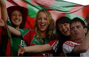 2 September 2012; Mayo supporters celebrate after the game. GAA Football All-Ireland Senior Championship Semi-Final, Dublin v Mayo, Croke Park, Dublin. Picture credit: Dáire Brennan / SPORTSFILE