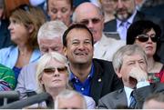 2 September 2012; Leo Varadkar, T.D., Minister for Transport, Tourism and Sport, looks on from the stands. GAA Football All-Ireland Senior Championship Semi-Final, Dublin v Mayo, Croke Park, Dublin. Picture credit: Stephen McCarthy / SPORTSFILE