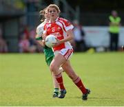 2 September 2012; Rosanna Heeney, Louth, in action against Offaly. TG4 All-Ireland Ladies Football Junior Championship Semi-Final, Louth v Offaly, Clane GAA Club, Co. Kildare. Picture credit: Matt Browne / SPORTSFILE