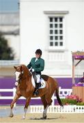3 September 2012; Ireland's Eilish Byrne, from Dundalk, Co. Louth, aboard Youri, competes in the individual freestyle test - grade II. London 2012 Paralympic Games, Equestrian, Greenwich Park, Greenwich, London, England. Picture credit: Brian Lawless / SPORTSFILE