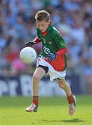 2 September 2012; Mark Diffley, Leitrim National School, Leitrim village, Co. Leitrim, representing Mayo, in action during the INTO/RESPECT Exhibition GoGames at the GAA Football All-Ireland Senior Championship Semi-Final between Dublin and Mayo. Croke Park, Dublin. Picture credit: Brendan Moran / SPORTSFILE