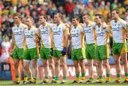 5 August 2012; Donegal players before the game. GAA Football All-Ireland Senior Championship Quarter-Final, Donegal v Kerry, Croke Park, Dublin. Photo by Sportsfile