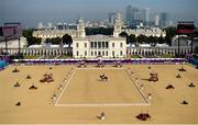 4 September 2012; Ireland's James Dwyer, from Mooncoin, Co. Kilkenny, on Orlando, competes in the dressage individual freestyle test - Grade IV. London 2012 Paralympic Games, Equestrian, Greenwich Park, Greenwich, London, England. Picture credit: Brian Lawless / SPORTSFILE