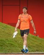 30 October 2017; Gerbrandt Grobler of Munster make his way out for Munster Rugby Squad Training at the University of Limerick in Limerick. Photo by Diarmuid Greene/Sportsfile