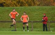 30 October 2017; Conor Oliver and Ronan O'Mahony of Munster train separate from team-mates with strength and conditioning coach PJ Wilson during Munster Rugby Squad Training at the University of Limerick in Limerick. Photo by Diarmuid Greene/Sportsfile