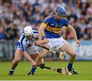 15 July 2012; Stephen Molumphy, Waterford, in action against Pa Bourke, Tipperary. Munster GAA Hurling Senior Championship Final, Waterford v Tipperary, Pairc Ui Chaoimh, Cork. Picture credit: Stephen McCarthy / SPORTSFILE