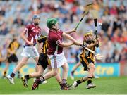 9 September 2012; Niall Fitzpatrick, representing Galway, in action against Kilkenny, during the INTO/RESPECT Exhibition GoGames at the GAA Hurling All-Ireland Senior Championship Final between Kilkenny and Galway. Croke Park, Dublin. Picture credit: Matt Browne / SPORTSFILE