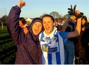 28 November 2004; Ballyboden St. Enda's Ceara Nic Coitir celebrates with team-mate Sorcha Timmins, right. AIB Ladies Club All-Ireland Senior Football Final, Donaghmore v Ballyboden St. Enda's, St. Brendan's Park, Birr, Co. Offaly. Picture credit; Pat Murphy / SPORTSFILE