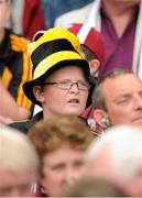 9 September 2012; A Kilkenny supporter watches the game. GAA Hurling All-Ireland Senior Championship Final, Kilkenny v Galway, Croke Park, Dublin. Picture credit: Pat Murphy / SPORTSFILE