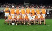 21 June 1998; The Antrim team ahead of the Guinness Ulster Senior Hurling Championship semi-final replay match between Antrim and London at Casement Park in Belfast. Photo by Damien Eagers/Sportsfile