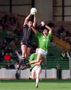 18 October 1998; Nathan Buckley of Australia in action against Brian Stynes of Ireland during the International Rules match between Ireland and Australia at Croke Park in Dublin. Photo by Brendan Moran/Sportsfile