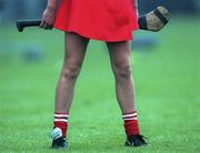 6 September 1998; A general view of a Cork camogie player during the Bórd na Gaeilge All-Ireland Senior Camogie Championship Final between Cork and Galway at Croke Park in Dublin. Photo by Brendan Moran/Sportsfile