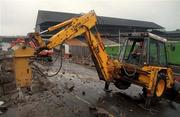 30 September 1998; The Canal End at Croke Park after the demolition had commenced. Photo by David Maher/Sportsfile