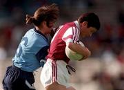 25 October 1998; Caroline O'Hara of Westmeath in action against Jackie Quinn of Dublin during the Ladies National Football League Division 2 match between Dublin and Westmeath at Croke Park in Dublin. Photo by Ray McManus/Sportsfile