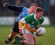 29 November 1998; Cathal Daly of Offaly in action against Brendan O'Brien of Dublin during the Church & General National Football League Division 1a match between Offaly and Dublin at O'Connor Park in Tullamore, Offaly. Photo by Matt Browne/Sportsfile