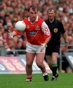 28 June 1998; Cathal O'Hanlon of Louth during the Bank of Ireland Ulster Senior Football Championship semi-final match between Meath and Louth at Croke Park in Dublin. Photo by Ray McManus/Sportsfile