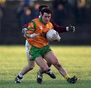 15 November 1998; Damien Diver of Donegal in action against Derek Savage of Galway during the Church & General National Football League match between Galway and Donegal at Tuam Stadium in Galway. Photo by Matt Browne/Sportsfile