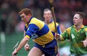17 March 1996; Declan McInerney of Sixmilebridge during the All-Ireland Senior Club Hurling Championship Final match between Sixmilebridge and Dunloy at Croke Park in Dublin. Photo by Ray McManus/Sportsfile