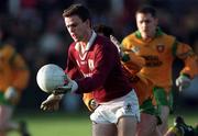 15 November 1998; Derek Savage of Galway in action against Damien Diver of Donegal during the Church & General National Football League match between Galway and Donegal at Tuam Stadium in Galway. Photo by Matt Browne/Sportsfile