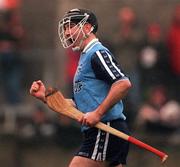 29 March 1998; Eamon Morrisey of Dublin celebrates after scoring his, and Dublin's, second goal during the Church & General National Hurling League match between Dublin and Clare at Parnell Park in Dublin. Photo by Ray McManus/Sportsfile
