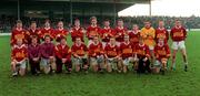 22 November 1998; The Fr Manning Gaels squad ahead of the AIB Leinster Senior Club Football Championship semi-final match between Fr Manning Gaels and Éire Óg at O'Connor Park in Tullamore, Offaly. Photo by David Maher/Sportsfile