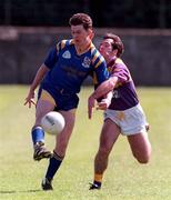 3 May 1998; Frank McNamee of Longford in action against Scott Doran of Wexford during the Bank of Ireland Leinster Senior Football Championship First Round match between Wexford and Longford at O'Kennedy Park in New Ross, Wexford. Photo by Matt Browne/Sportsfile