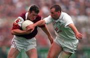 27 September 1998; Jarlath Fallon of Galway in action against Glenn Ryan of Kildare during the All-Ireland Senior Football Final match between Galway and Kildare at Croke Park in Dublin. Photo by Ray McManus/Sportsfile