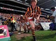 10 August 1997; John Power of Kilkenny runs onto the pitch ahead of the Guinness All-Ireland Senior Hurling Championship semi-final match between Clare and Kilkenny at Croke Park in Dublin. Photo by Brendan Moran/Sportsfile